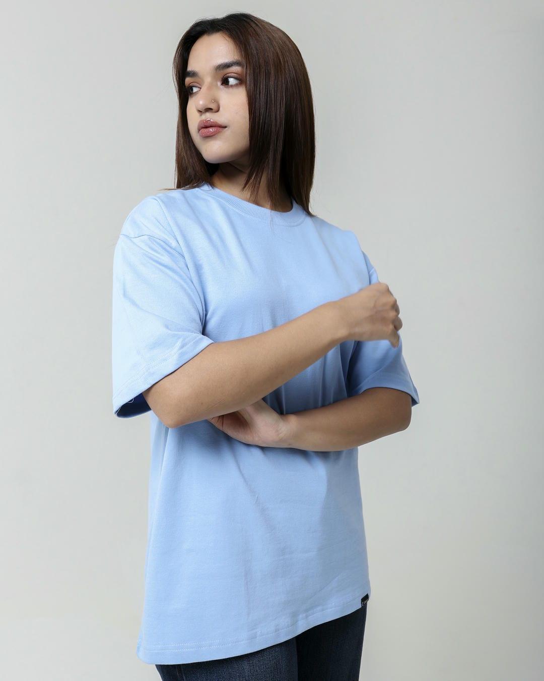 Sky Blue Oversized T-Shirt - CARAV