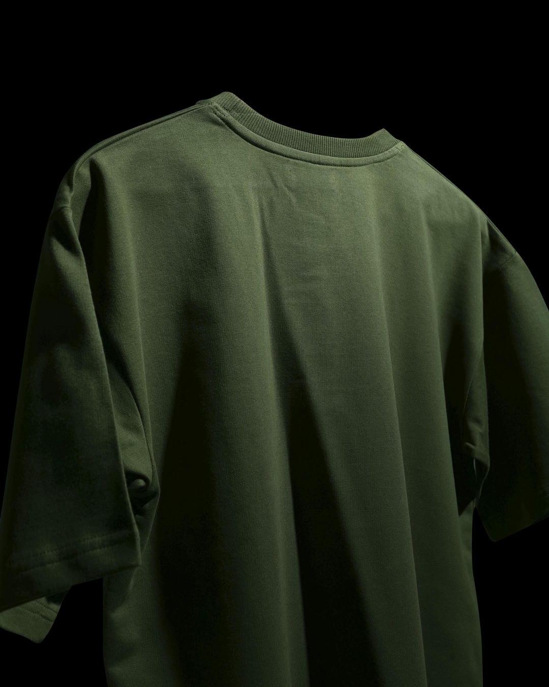 Olive Green Oversized T-Shirt - CARAV